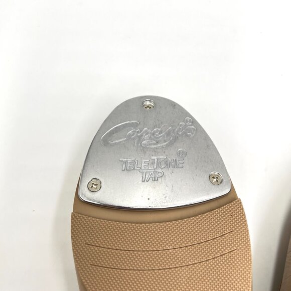 Capezio Womens Size‎ 7.5 3800 Mary Jane Caramel Tan Buckled Dance Tap Shoes - Picture 10 of 13